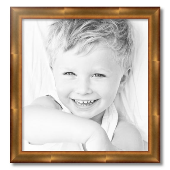 ArtToFrames 21" x 22" Gold Leaf Picture Frame, 21x22 inch Gold Wood Poster Frame (WOM-4947)