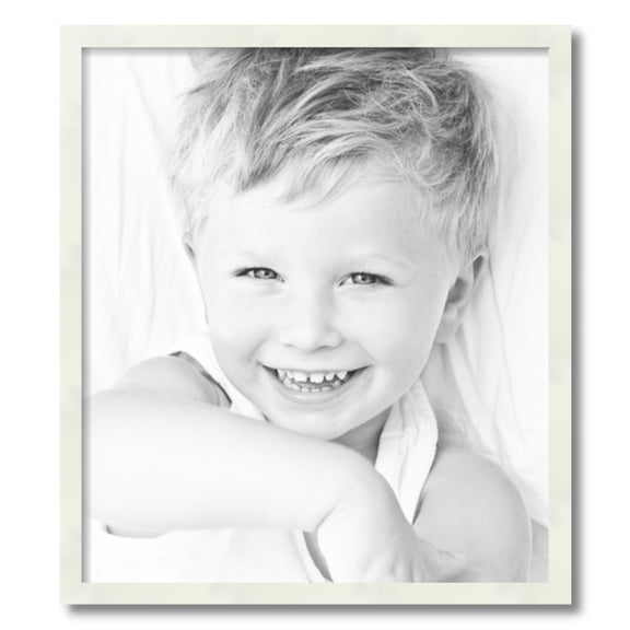 ArtToFrames 21" x 24" White Picture Frame, 21x24 inch White Wood Poster Frame (WOM-5140)