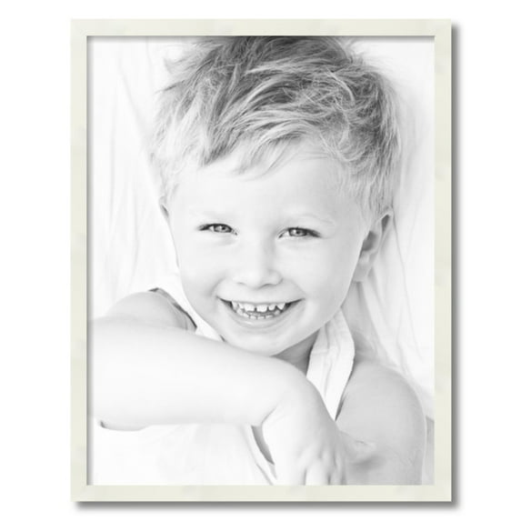 ArtToFrames 21" x 27" White Picture Frame, 21x27 inch White Wood Poster Frame (WOM-5140)