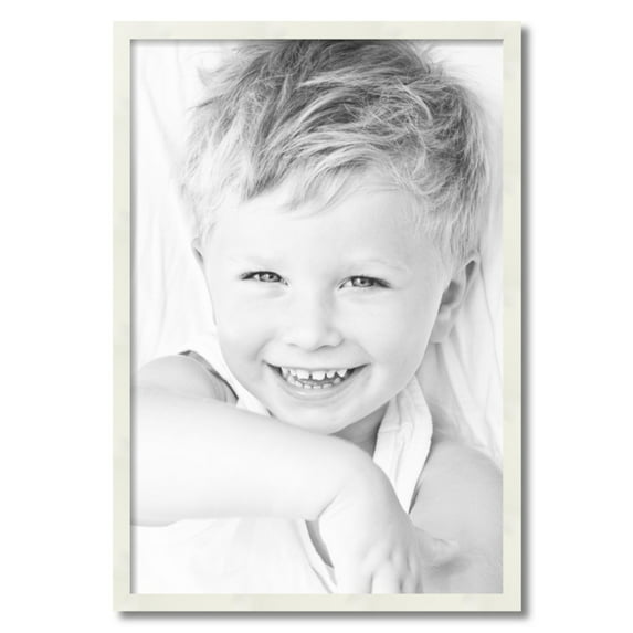 ArtToFrames 21" x 31" White Picture Frame, 21x31 inch White Wood Poster Frame (WOM-5140)