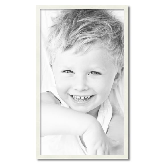 ArtToFrames 21" x 36" White Picture Frame, 21x36 inch White Wood Poster Frame (WOM-5138)