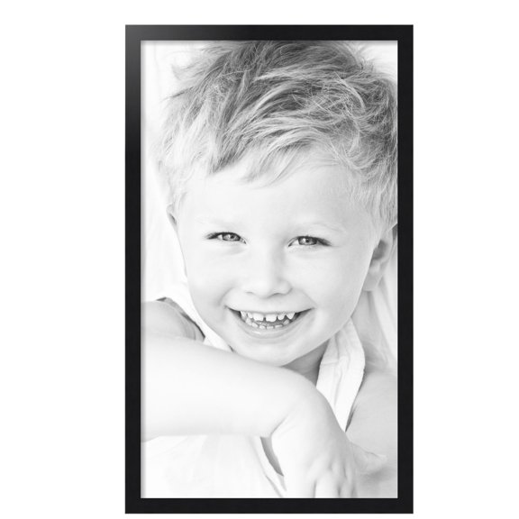 ArtToFrames 21" x 37" Black Steel Picture Frame, 21x37 inch Black MDF Poster Frame (WOM-4639),  Pack
