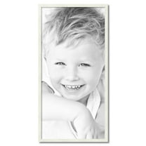 ArtToFrames 21" x 43" White Picture Frame, 21x43 inch White Wood Poster Frame (WOM-5140)