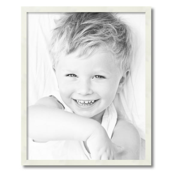ArtToFrames 21x26" White Picture Frame, White Wood Poster Frame, with Regular Acrylic and 2 (FBPL-5140)