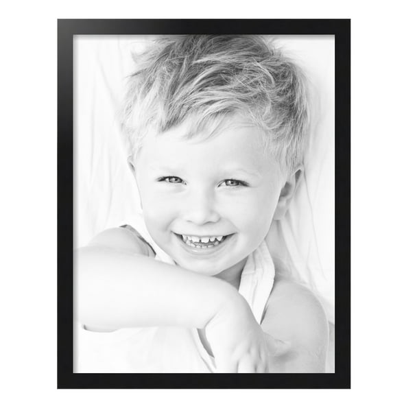 ArtToFrames 21x27 inch Black Steel Picture Frame, Black MDF Poster Frame (4639)