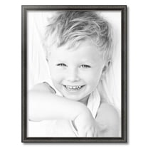 ArtToFrames 21x28 inch Antique Black Picture Frame, Black 21" x 28" Wood Poster Frame (WOM-5106) 1234