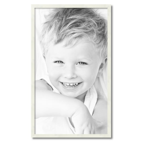 ArtToFrames 21x36 inch White Picture Frame, White 21" x 36" Wood Poster Frame (WOM-5140) 1234