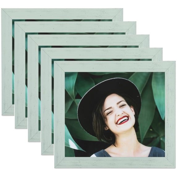 ArtToFrames 22" x 22" Sage Picture Frame, 22x22 inch Gray Wood Poster Frame (WOM-4585), 5 Pack