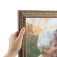 thumbnail image 1 of ArtToFrames 22" x 22" Silver Victorian Emboss Picture Frame, 22x22 inch Silver Wood Poster Frame (WOM-5082), 1 of 8