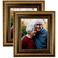 thumbnail image 1 of ArtToFrames 22" x 27" Speckeled Gold and Black with rope Picture Frame, 22x27 inch Multi Wood Poster Frame (WOM-5166), 2 Pack, 1 of 6