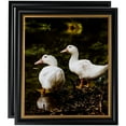 thumbnail image 1 of ArtToFrames 22" x 28" Black Velvet with Gold - 1.25 Picture Frame, 22x28 inch Black MDF Poster Frame (WOM-4690), 2 Pack, 1 of 6
