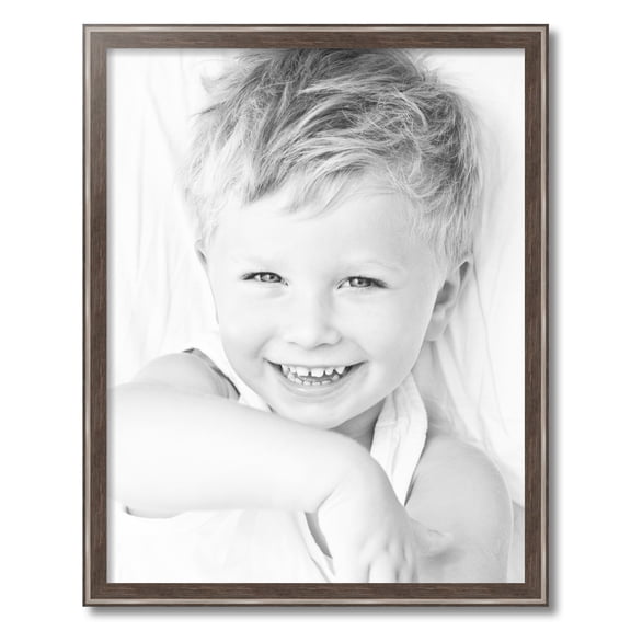 ArtToFrames 22" x 28" Contrast Grey Picture Frame, 22x28 inch Gray Wood Poster Frame (WOM-4930)