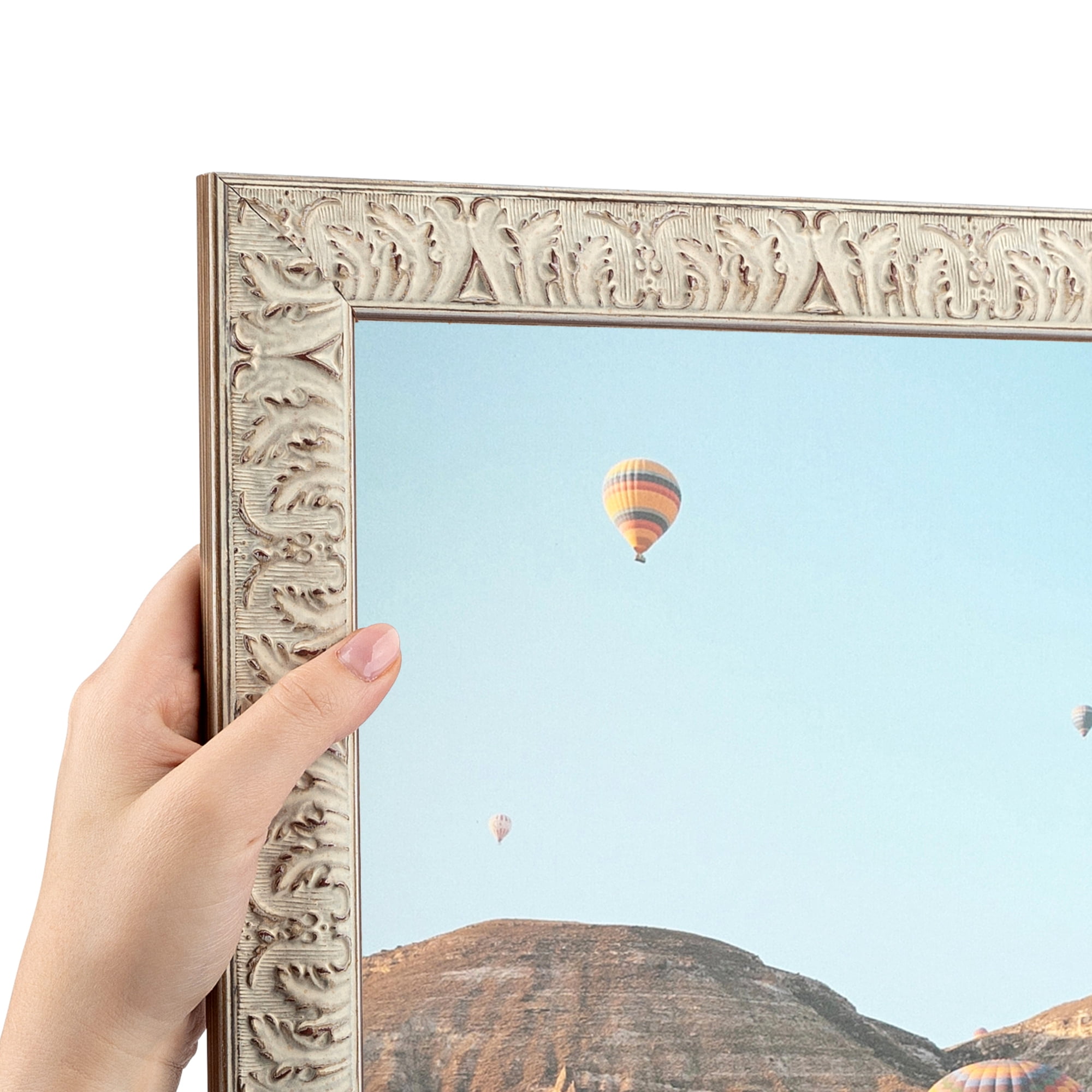 ArtToFrames 22" x 28" Cream Embossed Reverse Picture Frame, 22x28 inch