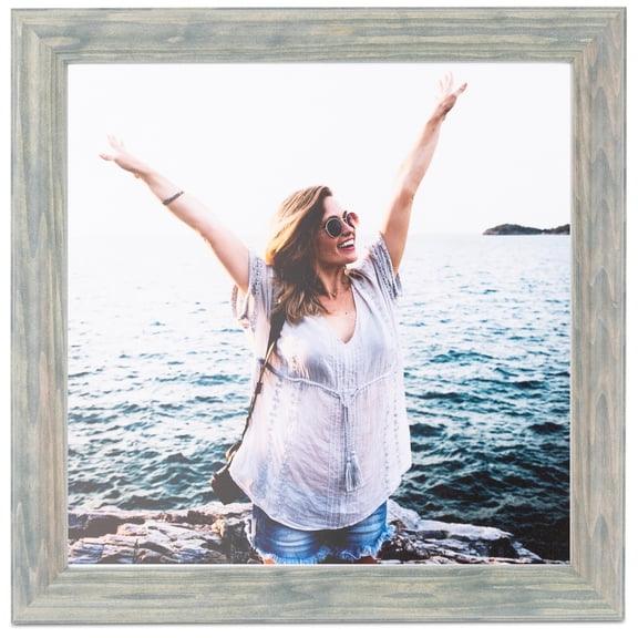 ArtToFrames 22" x 28" Green Picture Frame, 22x28 inch Green Wood Poster Frame (WOM-4442), 1 Pack