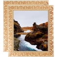 thumbnail image 1 of ArtToFrames 22" x 28" Ivory Picture Frame, 22x28 inch White Wood Poster Frame (WOM-4946), 2 Pack, 1 of 7