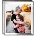 thumbnail image 1 of ArtToFrames 22" x 28" Silver with Stained Grey Picture Frame, 22x28 inch Silver Wood Poster Frame (WOM-4767), 2 Pack, 1 of 7