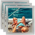thumbnail image 1 of ArtToFrames 22" x 28" Stainless Steel Picture Frame, 22x28 inch Silver MDF Poster Frame (WOM-3882), 3 Pack, 1 of 7