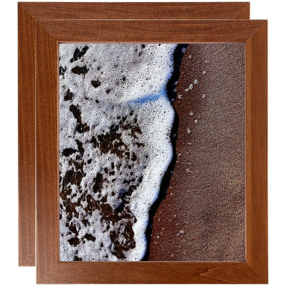 ArtToFrames 22" x 28" Walnut Picture Frame, 22x28 inch Brown Wood Poster Frame (WOM-4296), 2 Pack