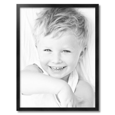 ArtToFrames 22" x 29" Black Picture Frame, 22x29 inch Black Wood Poster Frame (WOM-5141)