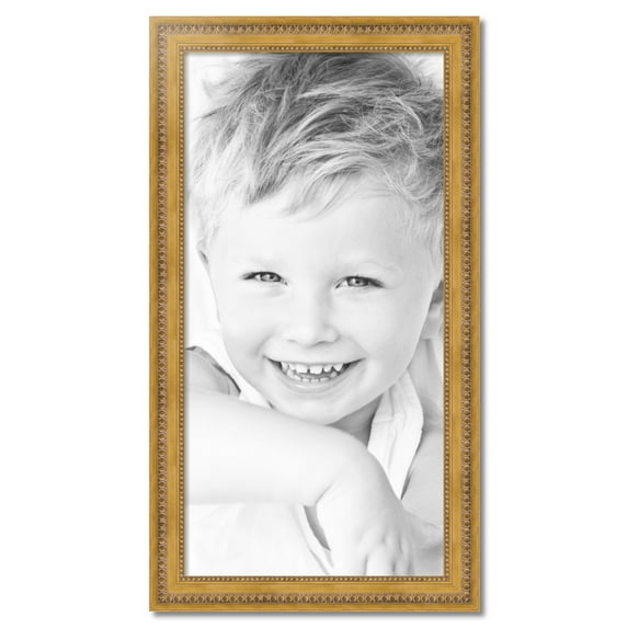 ArtToFrames 22" x 44" Gold Picture Frame, 22x44 inch Gold Wood Poster Frame (WOM-4166)