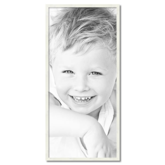 ArtToFrames 22" x 48" White Picture Frame, 22x48 inch White Wood Poster Frame (WOM-5140)