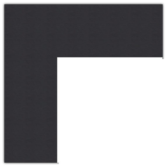 ArtToFrames 22x23" Black Custom Mat for Picture Frame with Opening for 18x19" Photos. Mat Only, Frame Not Included (MAT-21)