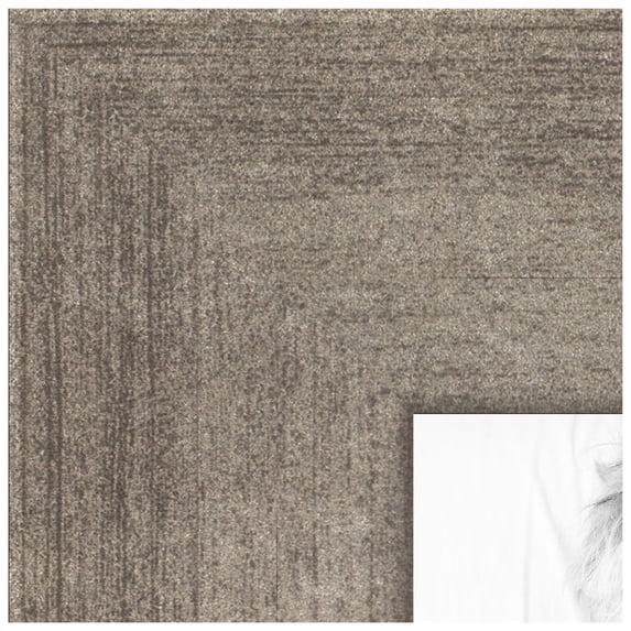ArtToFrames 22x26 Inch Muted Warm Silver Picture Frame, This Silver MDF Poster Frame is Great for Your Art or Photos, Comes with 060 Plexi Glass (2WOM-4676)