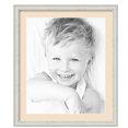 thumbnail image 1 of ArtToFrames 22x26" Matted Picture Frame with 18x22" Single Mat Photo Opening Framed in 1.25" Off White Wash on Ash and 2" French Creme Mat (FWM-4098-22x26), 1 of 8