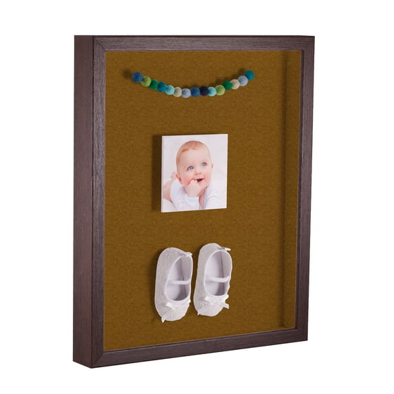 ArtToFrames 22x28 Inch Shadow Box Picture Frame, with a Verlinga Brown 1 Wide Shadowbox frame and Coronado Mat Backing (4656)
