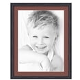 thumbnail image 1 of ArtToFrames 22x28" Matted Picture Frame with 18x24" Single Mat Photo Opening Framed in 1.25" Black Stain on Solid Red Oak and 2" Brique Mat (FWM-4083-22x28), 1 of 8
