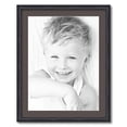 thumbnail image 1 of ArtToFrames 22x28 Matted Picture Frame with 18x24 Single Mat Photo Opening Framed in 1.25 Black Stain on Solid Red Oak and 2 Chestnut Mat (FWM-4083-22x28), 1 of 8