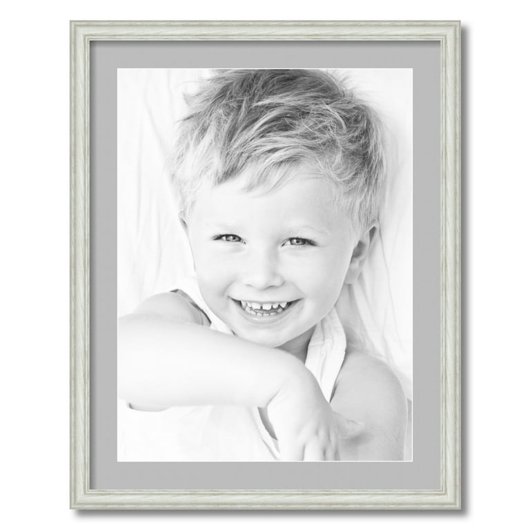 ArtToFrames 22x28 Matted Picture Frame with 18x24 Single Mat Photo Opening  Framed in 1.25 Satin Black and 2 TV Grey Mat (FWM-3926-22x28) 