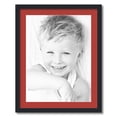 thumbnail image 1 of ArtToFrames 22x28 Matted Picture Frame with 18x24 Single Mat Photo Opening Framed in 1.25 Satin Black and 2 Deep Red Mat (FWM-3926-22x28), 1 of 8