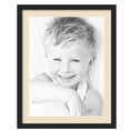 thumbnail image 1 of ArtToFrames 22x28" Matted Picture Frame with 18x24" Single Mat Photo Opening Framed in 1.25" Satin Black and 2" French Creme Mat (FWM-3926-22x28), 1 of 8