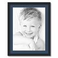 thumbnail image 1 of ArtToFrames 22x28 Matted Picture Frame with 18x24 Single Mat Photo Opening Framed in 1.25 Satin Black and 2 Midnight Blue Mat (FWM-3926-22x28), 1 of 8