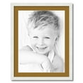 thumbnail image 1 of ArtToFrames 22x28" Matted Picture Frame with 18x24" Single Mat Photo Opening Framed in 1.25" Satin White Frame and 2" El Dorado Mat (FWM-3966-22x28), 1 of 8