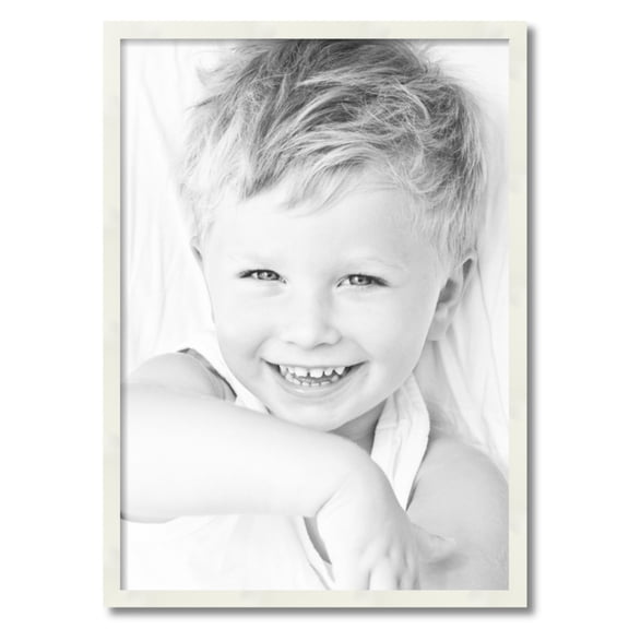 ArtToFrames 22x31" White Picture Frame, White Wood Poster Frame, with Regular Acrylic and 2 (FBPL-5140)
