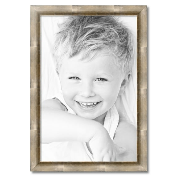 ArtToFrames 22x33" Antique Silver Picture Frame, Silver Wood Poster Frame, with Regular Acrylic and 2 (FBPL-4944)