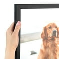 thumbnail image 1 of ArtToFrames 22x34 inch Satin Black Short Picture Frame, Black Wood Poster Frame (1416), 1 of 8