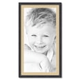 thumbnail image 1 of ArtToFrames 22x40 Matted Picture Frame with 18x36 Single Mat Photo Opening Framed in 1.25 Black Stain on Solid Red Oak and 2 Green Whisper Mat (FWM-4083-22x40), 1 of 8