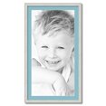 thumbnail image 1 of ArtToFrames 22x40" Matted Picture Frame with 18x36" Single Mat Photo Opening Framed in 1.25" Off White Wash on Ash and 2" French Blue Mat (FWM-4098-22x40), 1 of 8