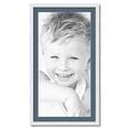 thumbnail image 1 of ArtToFrames 22x40" Matted Picture Frame with 18x36" Single Mat Photo Opening Framed in 1.25" Satin White Frame and 2" Dutch Blue Mat (FWM-3966-22x40), 1 of 8