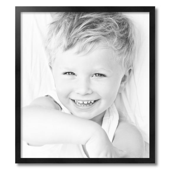 ArtToFrames 23" x 26" Black Picture Frame, 23x26 inch Black Wood Poster Frame (WOM-5141)