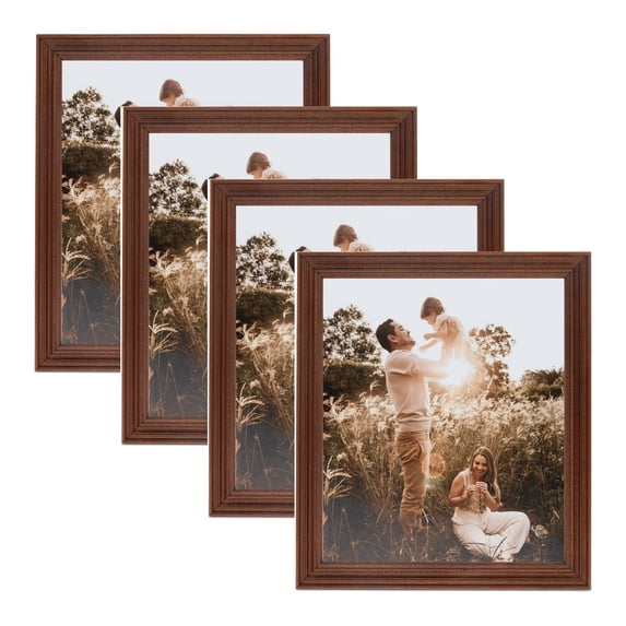 ArtToFrames 23" x 26" Walnut Picture Frame, 23x26 inch Brown Wood Poster Frame (WOM-4096), 4 Pack