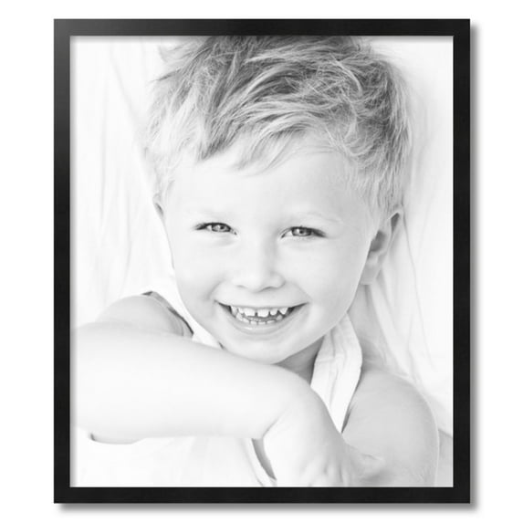 ArtToFrames 23" x 27" Black Picture Frame, 23x27 inch Black Wood Poster Frame (WOM-5139)