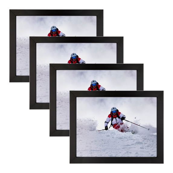 ArtToFrames 23" x 27" Black Stain Picture Frame, 23x27 inch Black Wood Poster Frame (WOM-4088), 4 Pack