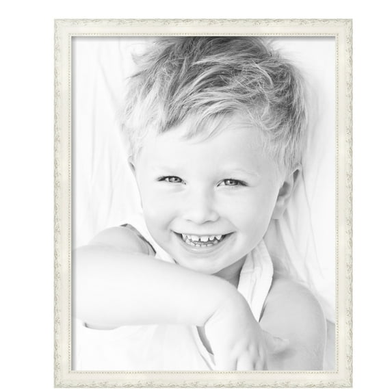 ArtToFrames 23" x 29" Classic White Picture Frame, 23x29 inch White Wood Poster Frame (WOM-5004), Pack