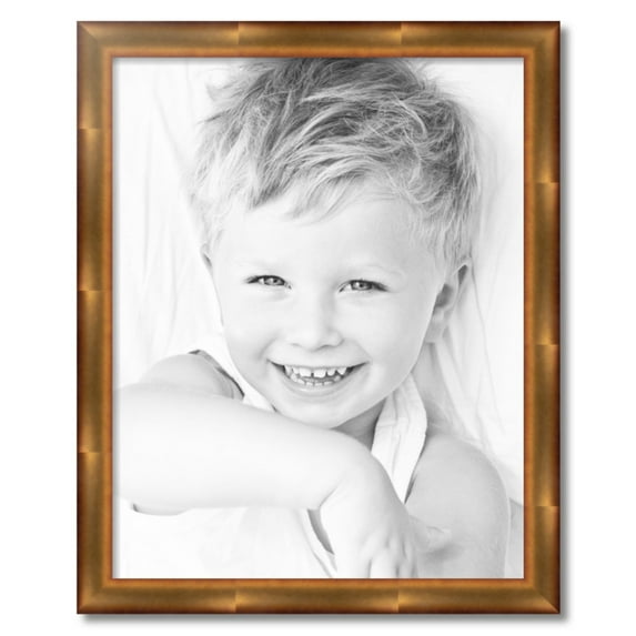 ArtToFrames 23" x 29" Gold Leaf Picture Frame, 23x29 inch Gold Wood Poster Frame (WOM-4947)