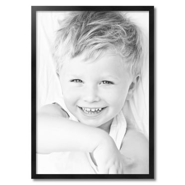 ArtToFrames 23" x 33" Black Picture Frame, 23x33 inch Black Wood Poster Frame (WOM-5141)