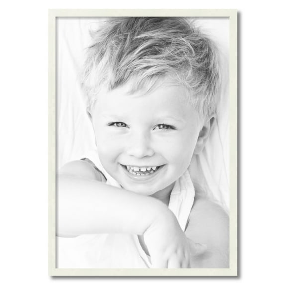 ArtToFrames 23" x 33" White Picture Frame, 23x33 inch White Wood Poster Frame (WOM-5138)